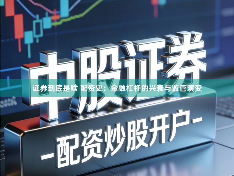 证券到底是啥 配资史：金融杠杆的兴衰与监管演变