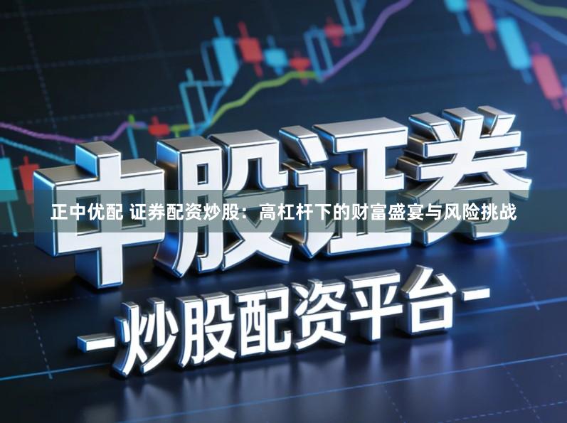 正中优配 证券配资炒股：高杠杆下的财富盛宴与风险挑战